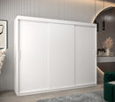 Tokyo Sliding Door Wardrobe 250cm in White