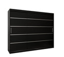 Verona 01 Sliding Door Wardrobe 250cm in Black