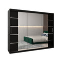 Verona 04 Sliding Door Wardrobe 250cm in Black