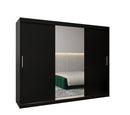 Tokyo I Sliding Door Wardrobe 250cm in Black