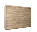 Verona 01 Sliding Door Wardrobe 250cm in Oak Sonoma