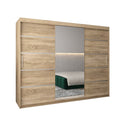 Verona 02 Sliding Door Wardrobe 250cm in Oak Sonoma