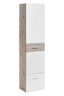 Gustavo Tall Hallway Cabinet in White Gloss