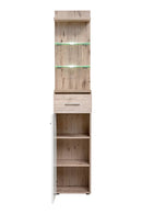 Gustavo Hallway Cabinet With Shelves in Oak Wellington