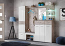 Gustavo Tall Hallway Cabinet in White Gloss