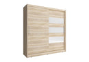 Maja III Sliding Door Wardrobe 200cm in Oak Sonoma