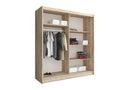 Wiki Sliding Door Wardrobe 180cm in Oak Sonoma