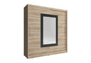 Wiki II Sliding Door Wardrobe 200cm in Oak Sonoma