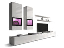 Baros 10 Entertainment Unit in White Gloss