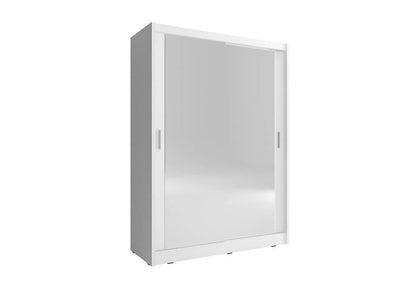 Maja Sliding Door Wardrobe 150cm in White Matt