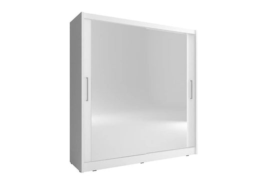 Maja VI Sliding Door Wardrobe 200cm in White Matt