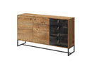 Dark Sideboard Cabinet 153cm in Oak Ribbeck