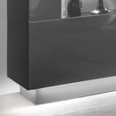 Denira 84 Display Sideboard Cabinet in Graphite Grey