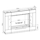 Denira VA03 Wall Entertainment Unit in Graphite Grey