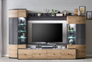 Flori VA Entertainment Unit in Oak Artisan