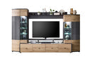 Flori VA Entertainment Unit in Oak Artisan