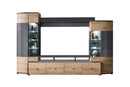 Flori VA Entertainment Unit in Oak Artisan