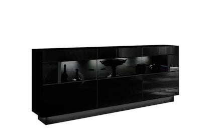 Nata 84 Display Sideboard Cabinet in Black