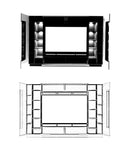 Nata VA Wall Entertainment Unit in Black