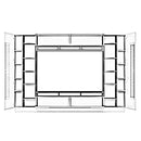 Nata VA Wall Entertainment Unit in Black