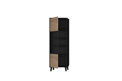 Artona 10 Tall Display Cabinet in Oak Artisan