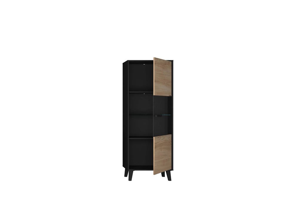 Artona 31 Tall Display Cabinet in Oak Artisan