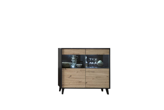 Artona 81 Display Sideboard Cabinet in Oak Artisan