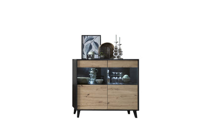 Artona 81 Display Sideboard Cabinet in Oak Artisan