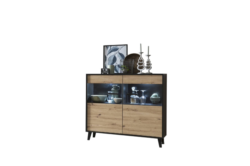 Artona 81 Display Sideboard Cabinet in Oak Artisan