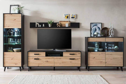 Artona 81 Display Sideboard Cabinet in Oak Artisan