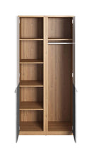 Plano PN-02 Wardrobe 90cm in White Matt