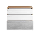 Plano PN-07 Chest of Drawers in White Matt