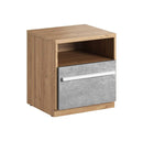 Plano PN-09 Bedside Table in Concrete