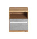 Plano PN-09 Bedside Table in Concrete