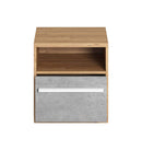 Plano PN-09 Bedside Table in Concrete