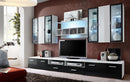 Quadro Gloss Entertainment Unit in Black Gloss