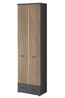 Marco Tall Hallway Cabinet 60cm in Oak Artisan