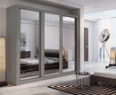 Arti AR-02 Sliding Door Wardrobe 250cm in Grey Matt