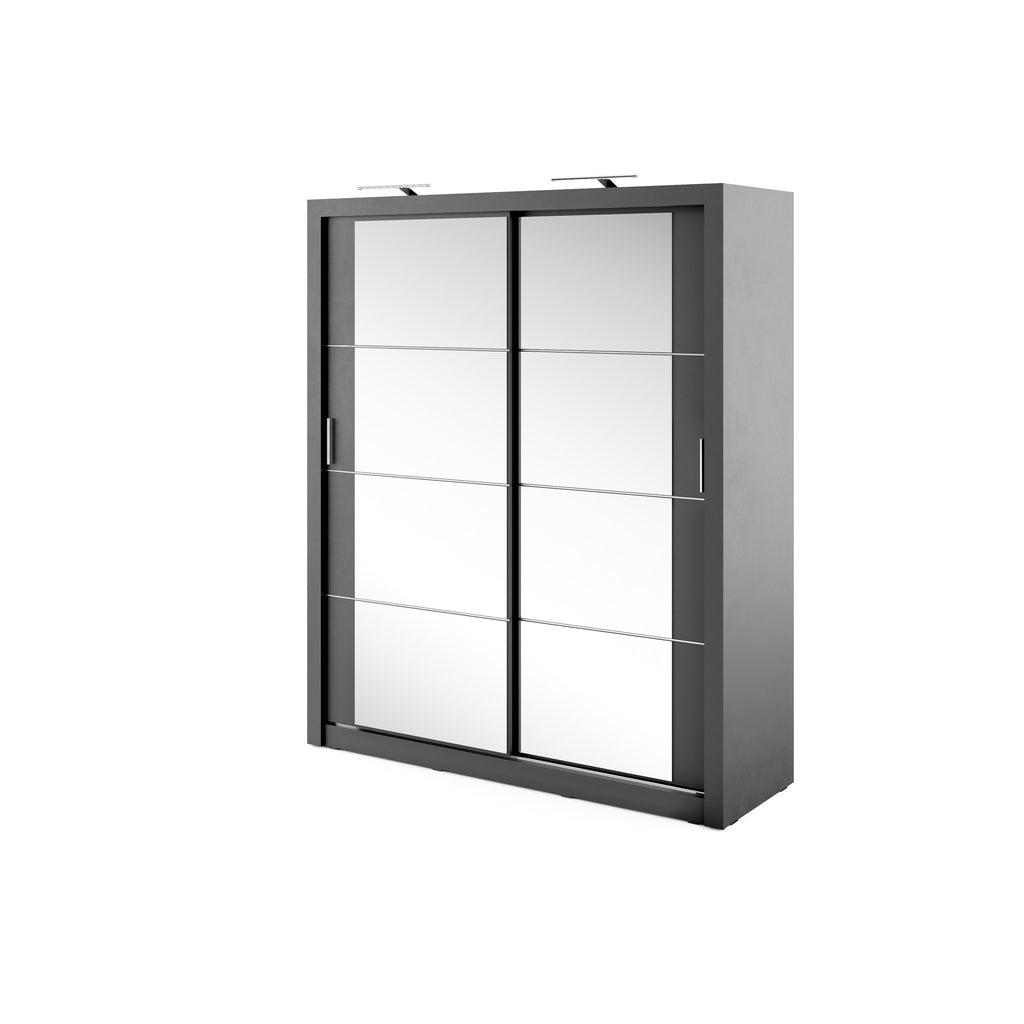 Arti AR-03 Sliding Door Wardrobe 181cm in Black Matt