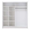 Arti AR-08 Sliding Door Wardrobe 203cm in White Matt