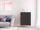 Pula Chest Of Drawers in Black Portland Ash