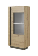 Arco Display Cabinet 72cm in Oak Artisan