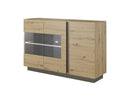 Arco Display Sideboard Cabinet 139cm in Oak Artisan