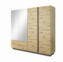 Arco Hinged Door Wardrobe 220cm in Oak Artisan