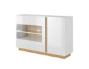 Arco Display Sideboard Cabinet 139cm in White