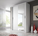 Arti AR-04 Sliding Door Wardrobe 150cm in White Matt