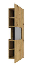Ava 05 Tall Display Cabinet in Oak Artisan