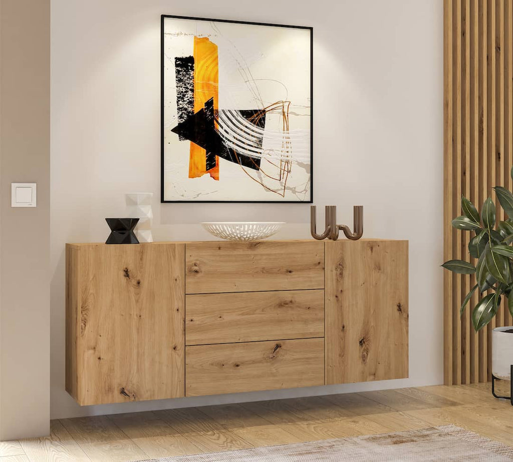 Ava 26 Sideboard Cabinet 140cm in Oak Artisan