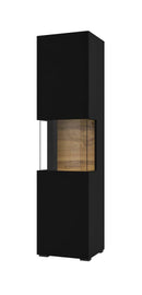 Ava 05 Tall Display Cabinet in Black Matt