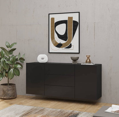 Ava 26 Sideboard Cabinet 140cm in Black Matt